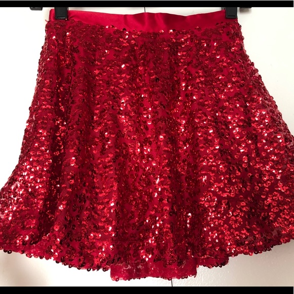 Cherokee Sequin Paillettes mini skirt🌹Sz Junior L - Picture 1 of 8